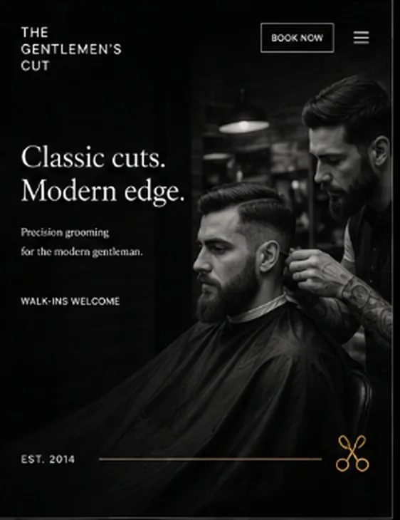 The Gentlemen's Cut featured website direction